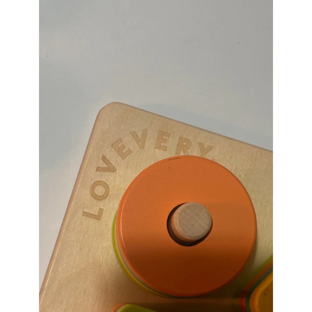 Lovevery Wooden Montessori Toy Set Stacking Peg Board and Sort Puzzle Toddler
